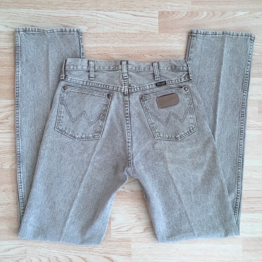 Vintage Wrangler High Rise Brown Tan Mom Jeans